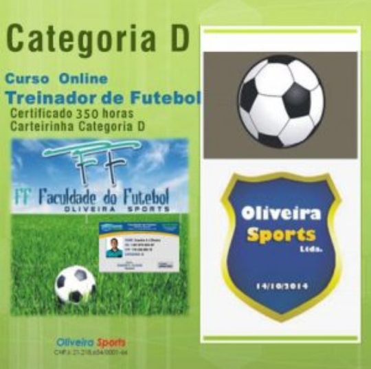Faculdade do Futebol - Treinador de Futebol - Categoria D